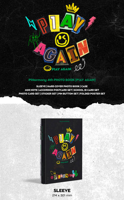 P1HARMONY - P1AY AGAIN (4TH PHOTO BOOK) + Soundwave Photocards Nolae