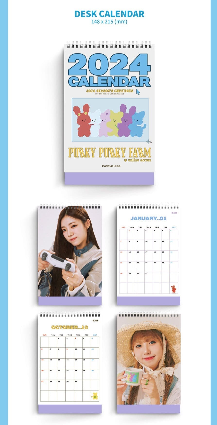 PURPLE KISS - 2024 SEASON'S GREETINGS (PURKY PURKY FARM) Nolae