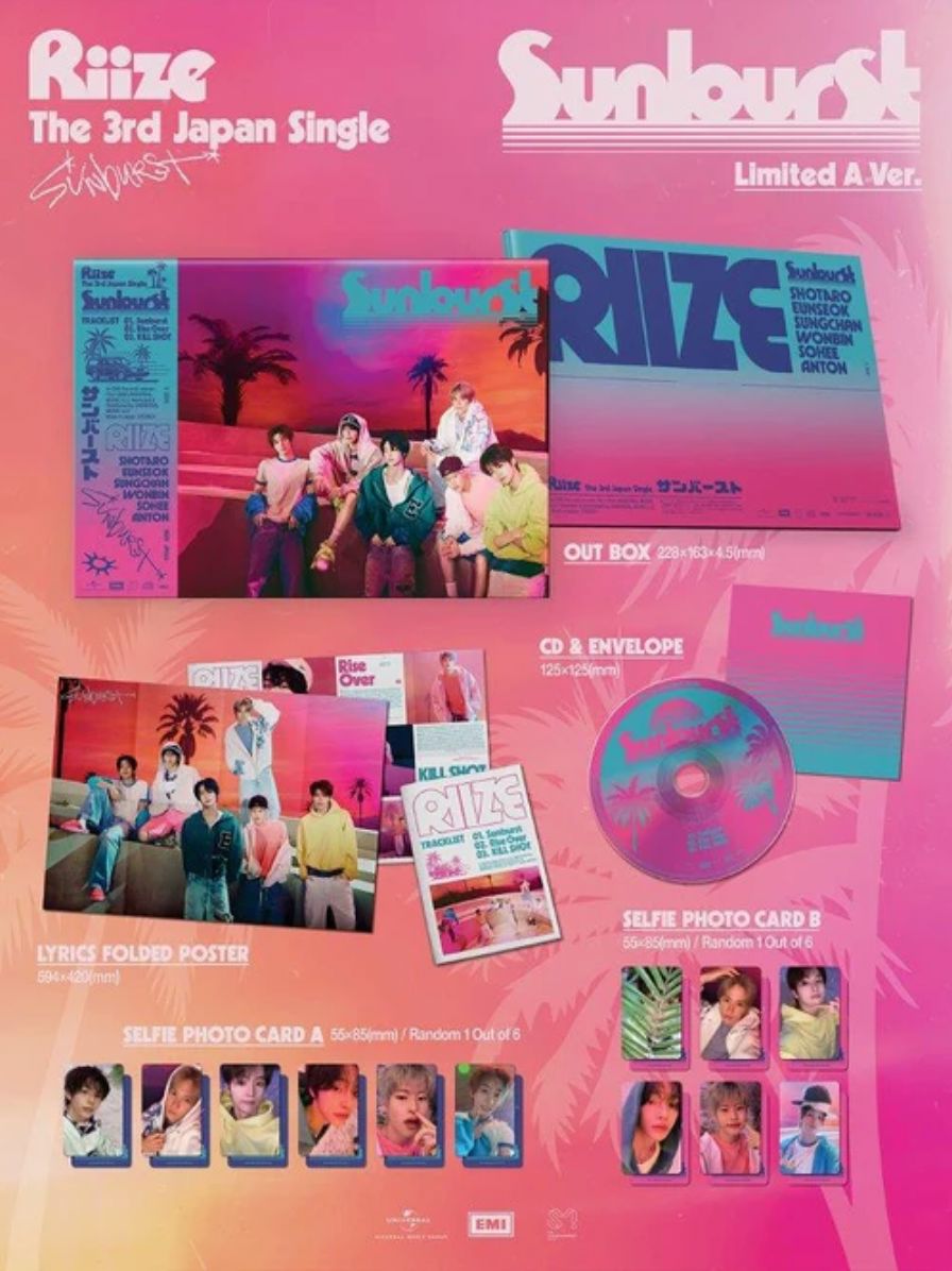 【RIIZE SUNBURST】ユニットトレカ コンプリート③ RIIZE - SUNBURST (THE 3RD JAPAN SINGLE)