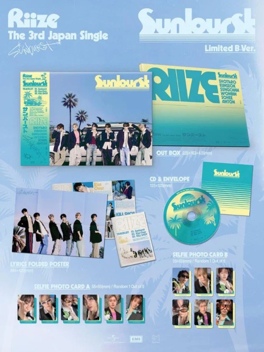RIIZE - SUNBURST (THE 3RD JAPAN SINGLE) Nolae