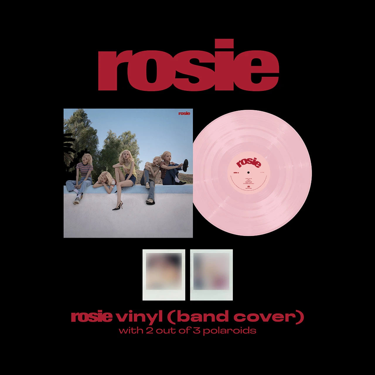 rose BLACKPINK rosie レコード LP red vinyl ROSÈ (BLACKPINK) - ROSIE (FIRST STUDIO ALBUM) - VAMPIREHOLLIE