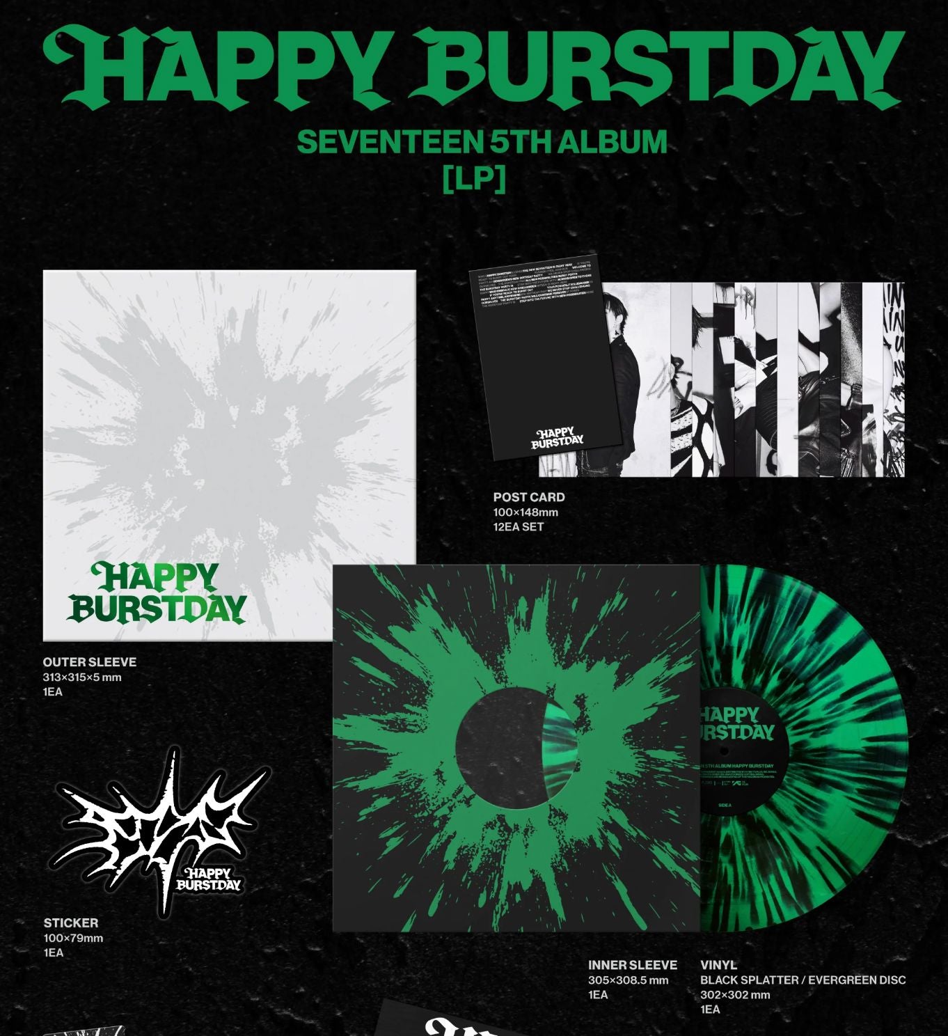 SEVENTEEN HAPPY BURSTDAY yzy ラキドロ サノク SEVENTEEN - HAPPY BURSTDAY (LP VER.)