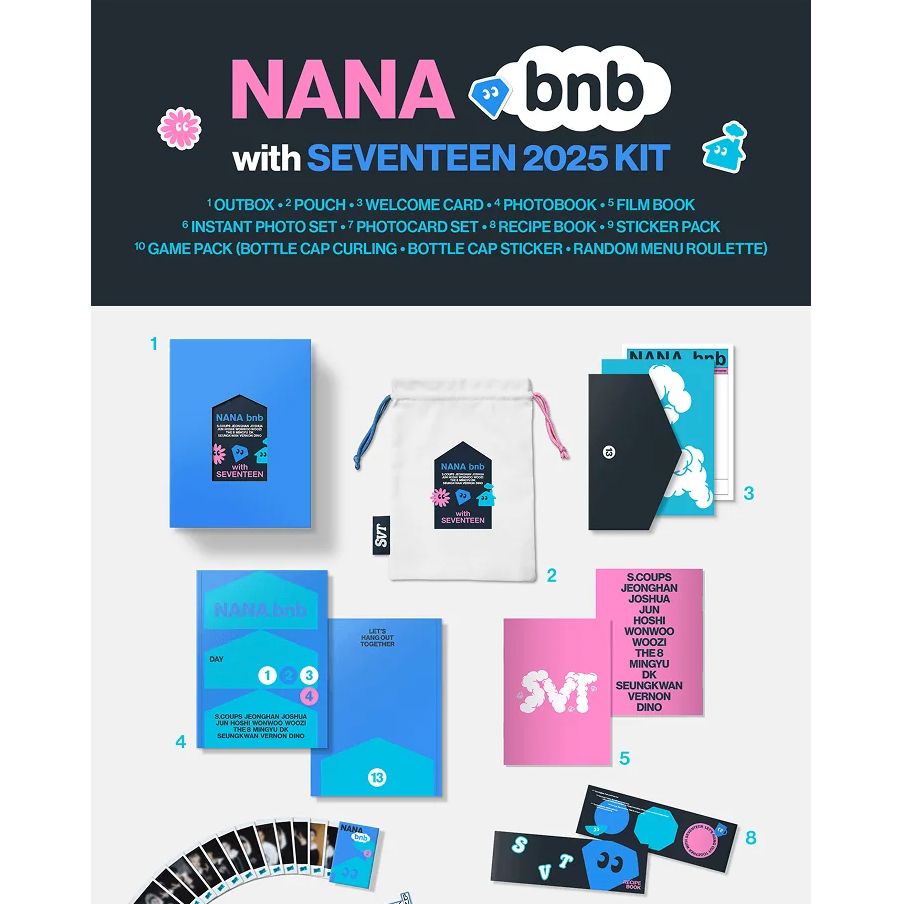 SEVENTEEN - NANA BNB WITH SEVENTEEN 2025 KIT + Weverse Gift Nolae