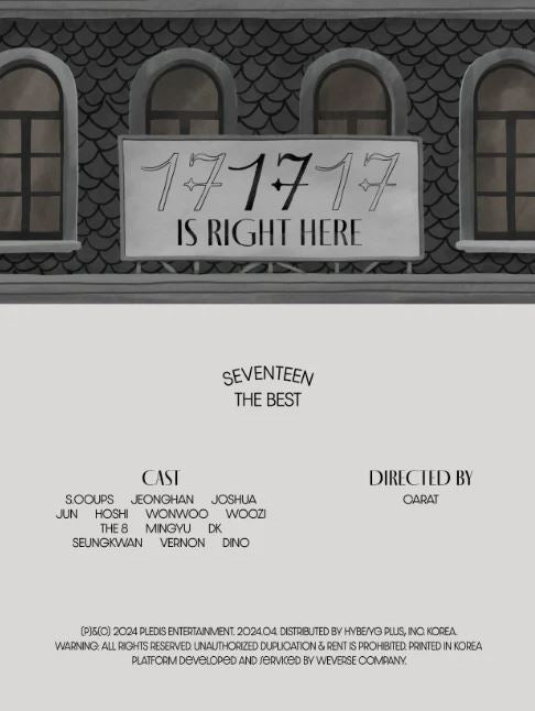 SEVENTEEN - SEVENTEEN BEST ALBUM - 17 IS RIGHT HERE (WEVERSE ALBUMS VER.) Nolae