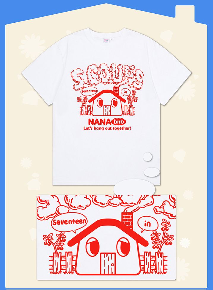 SEVENTEEN - T-SHIRT ('NANA BNB WITH SEVENTEEN' OFFICIAL MD) Nolae