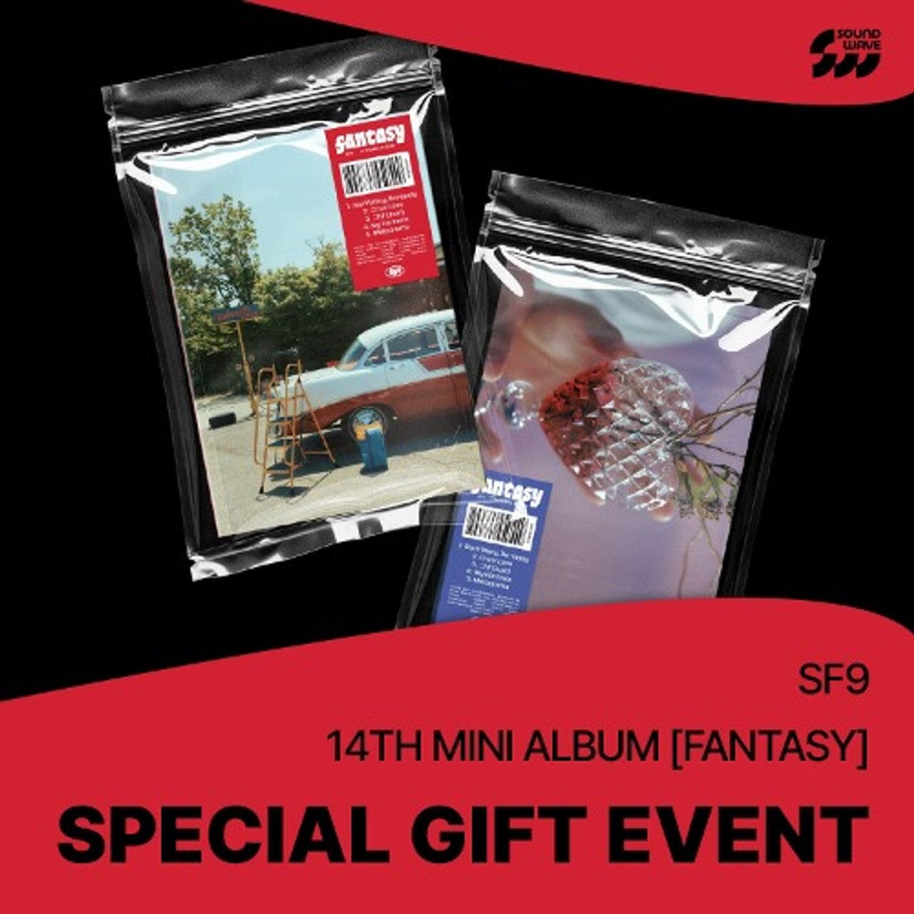 SF9 - FANTASY (14TH MINI ALBUM) + Soundwave Photocard Nolae