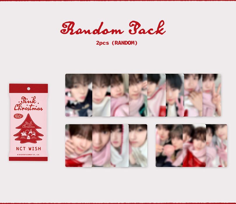 SM ARTISTS - PHOTO CARD RANDOM PACK (2024 PINK CHRISTMAS) Nolae