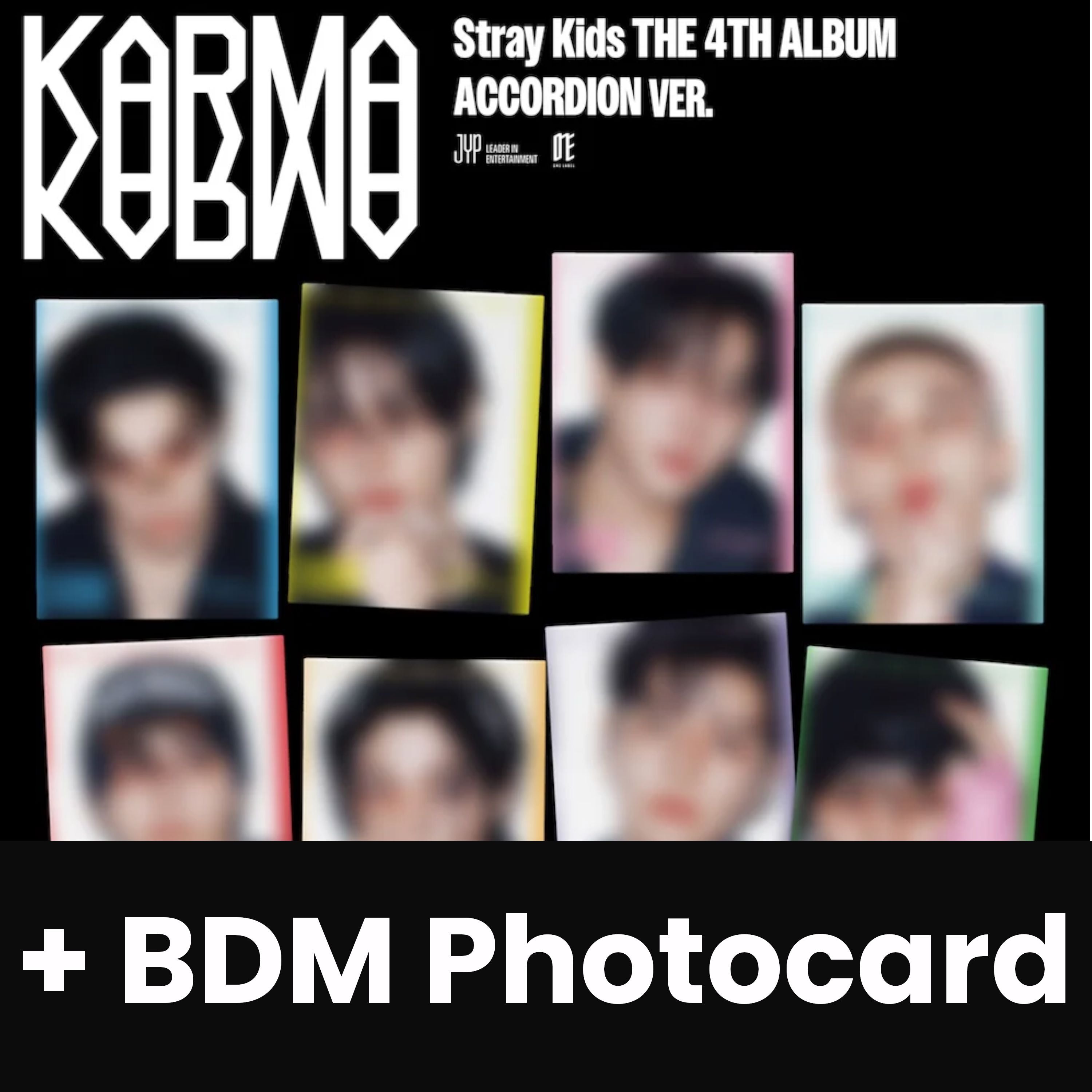 STRAY KIDS - KARMA (ACCORDION VER.) + BDM Photocard Nolae