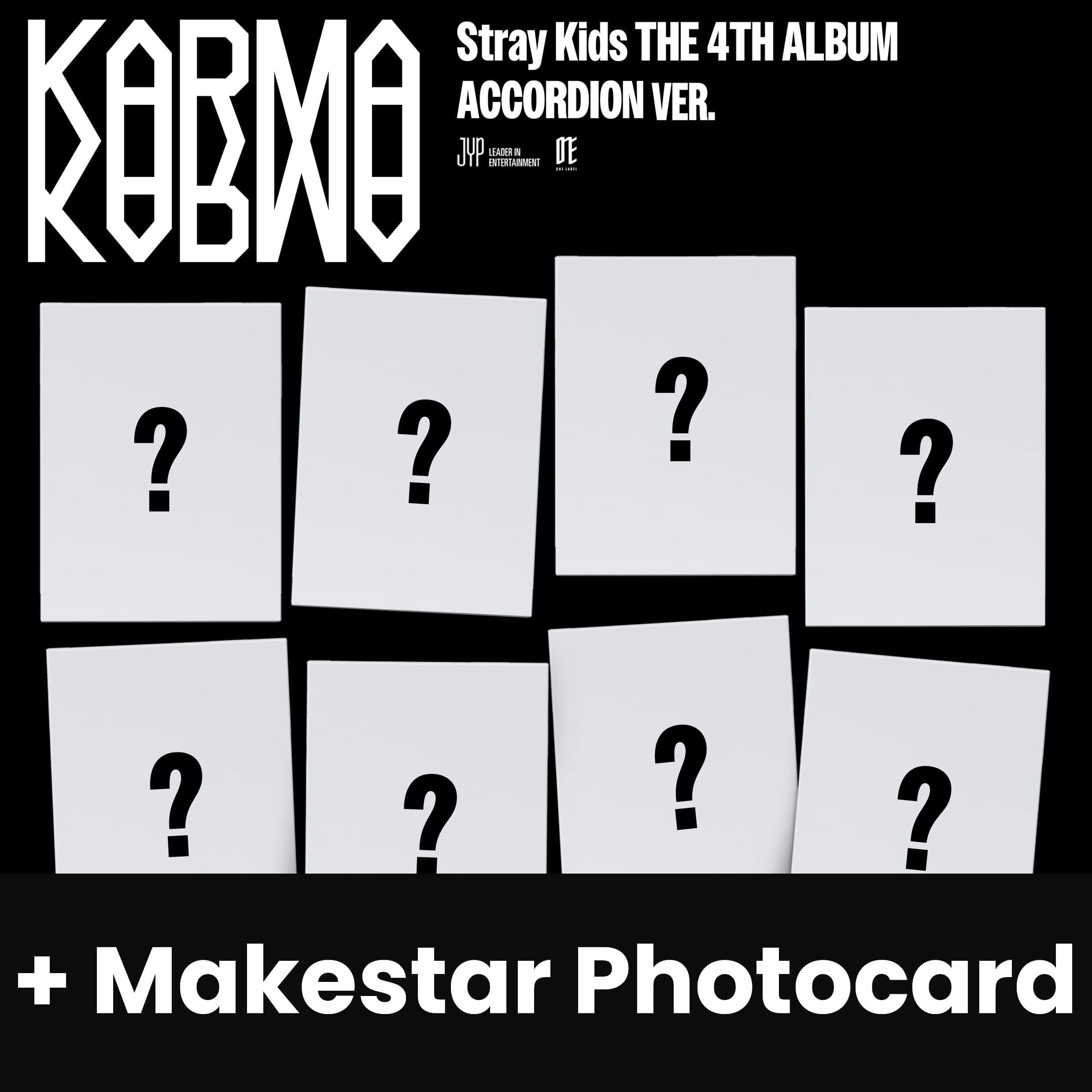 STRAY KIDS - KARMA (ACCORDION VER.) + Makestar Photocard Nolae