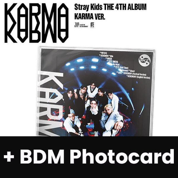Stray Kids KARMA Album - Standard 2 Version Set Mit Exklusiven Fotokarten Und Vorbestell-Geschenk