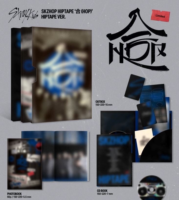 STRAY KIDS - SKZHOP HIPTAPE ‘合 (HOP)’ (HIPTAPE VER.) (LIMITED) + Dear My Muse Photocard Nolae