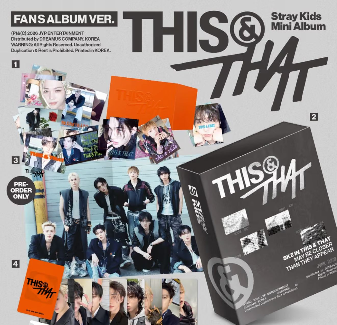 STRAY KIDS - THIS & THAT (FANS ALBUM VER.) + BDM Gift Nolae