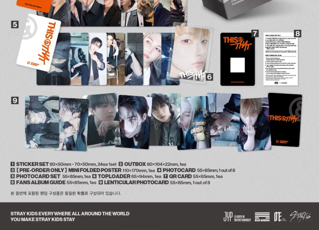 STRAY KIDS - THIS & THAT (FANS ALBUM VER.) + FANS SHOP Gift Nolae