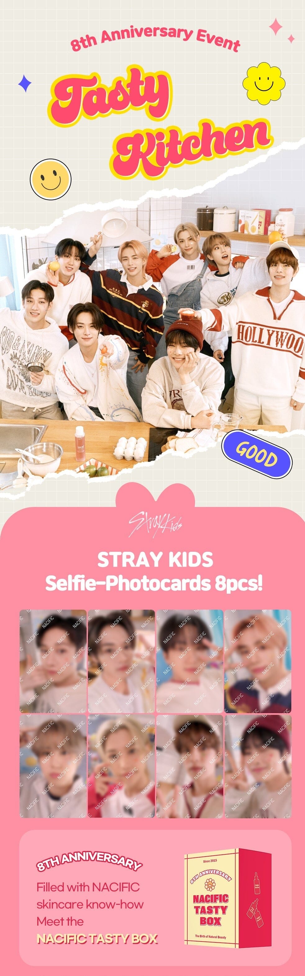 Stray Kids x Nacific - Cosmetic Sets + Photocard Gifts Nolae