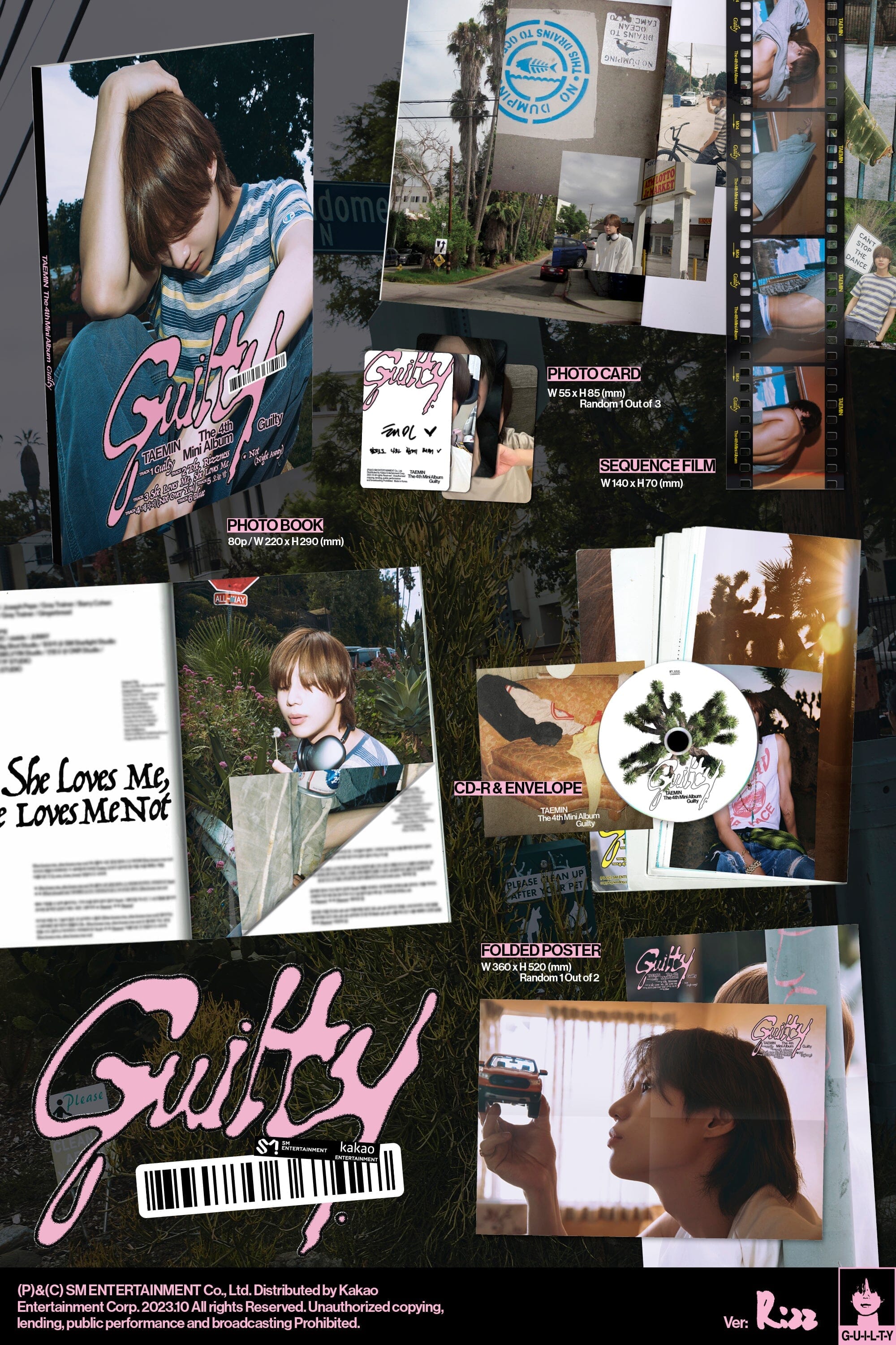 TAEMIN (SHINee) - GUILTY (PHOTO BOOK VER.) LUCKY DRAW Nolae