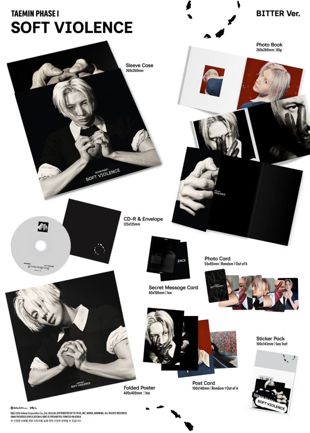 TAEMIN (SHINEE) - PHASE 1 : SOFT VIOLENCE (PHOTO BOOK VER.) Nolae