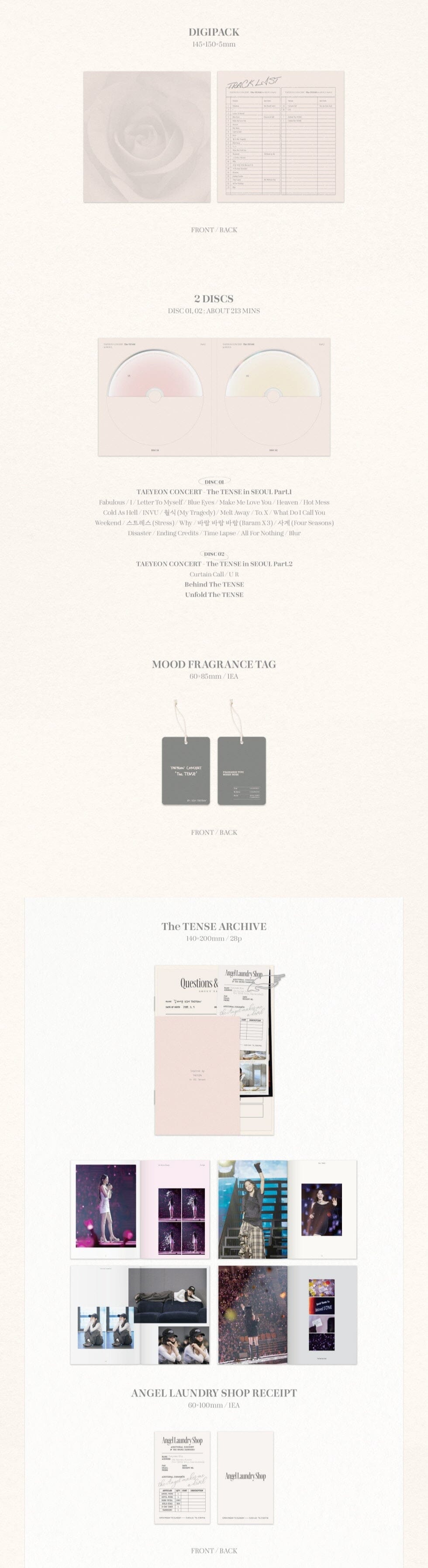 TAEYEON - CONCERT THE TENSE MEMORY BOX Nolae