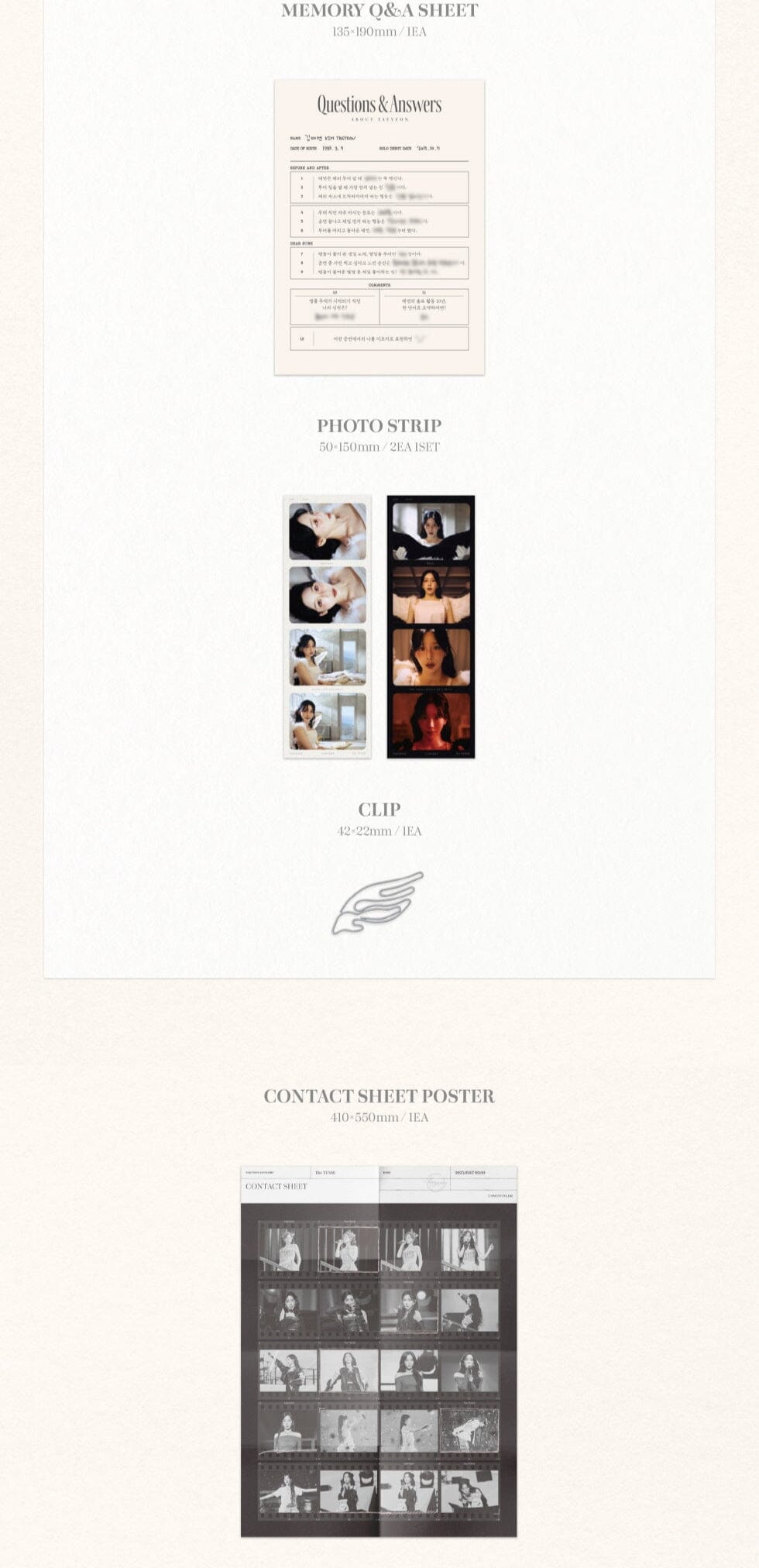 TAEYEON - CONCERT THE TENSE MEMORY BOX Nolae