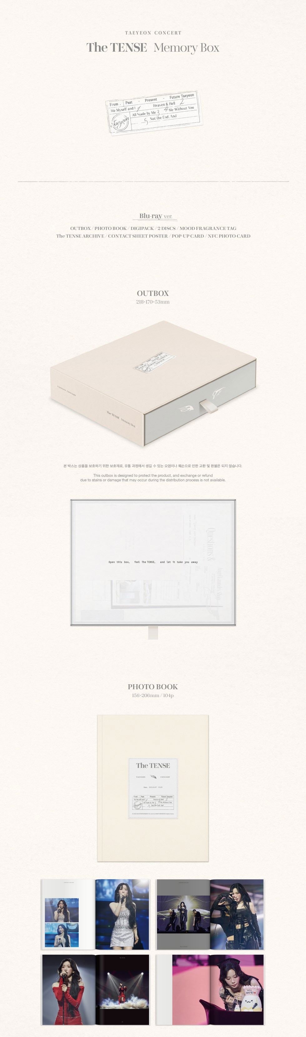 TAEYEON - CONCERT THE TENSE MEMORY BOX Nolae