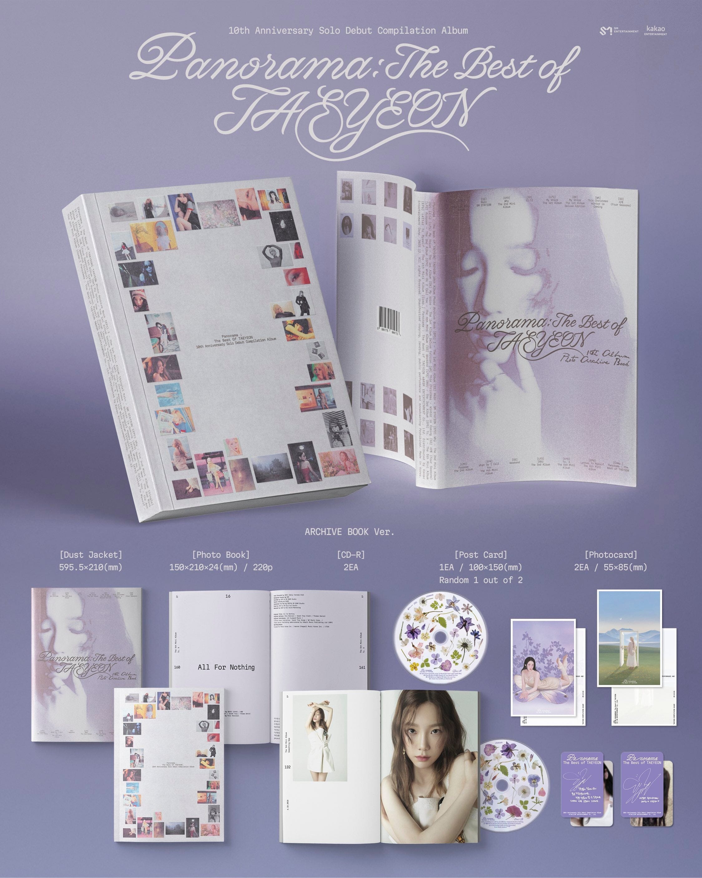 TAEYEON (SNSD) - PANORAMA : THE BEST OF TAEYEON (ARCHIVE BOOK VER.) Nolae