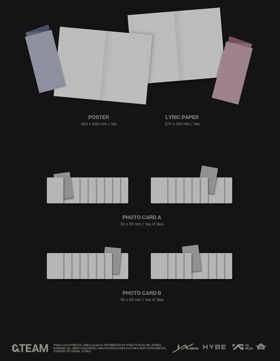 &TEAM - MARK ON ME (2ND KOREAN MINI ALBUM) SET + EARLY-BIRD Weverse Gift Nolae