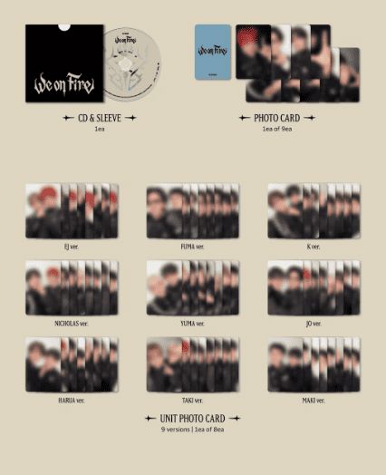 &TEAM - WE ON FIRE + EARLY-BIRD Weverse Gift Nolae