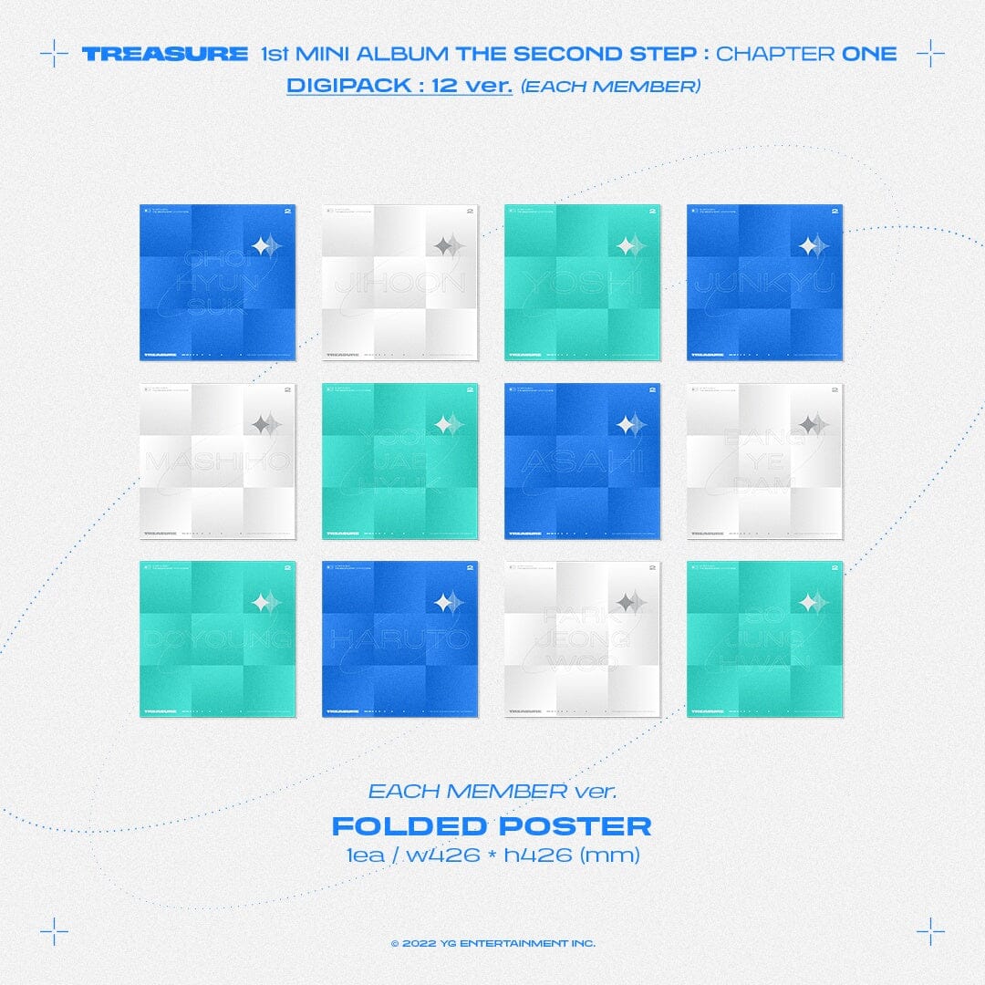 TREASURE - THE SECOND STEP : CHAPTER ONE (1st Mini Album DIGIPACK) Nolae