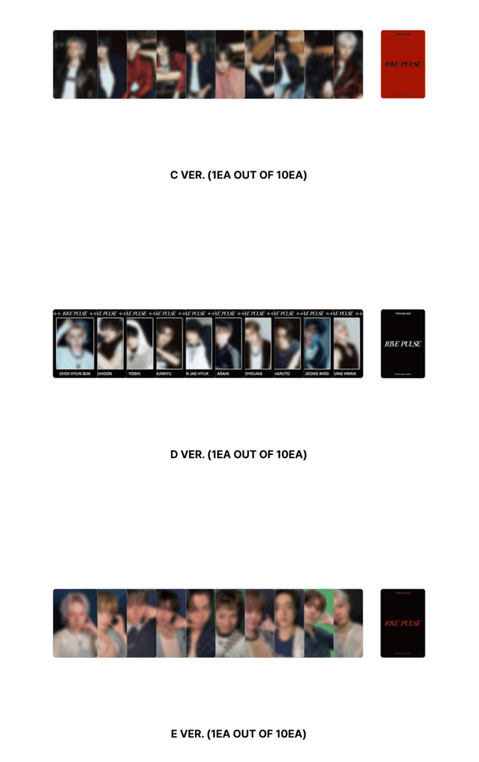 TREASURE - TRADING PHOTOCARD (LOVE PULSE) Nolae