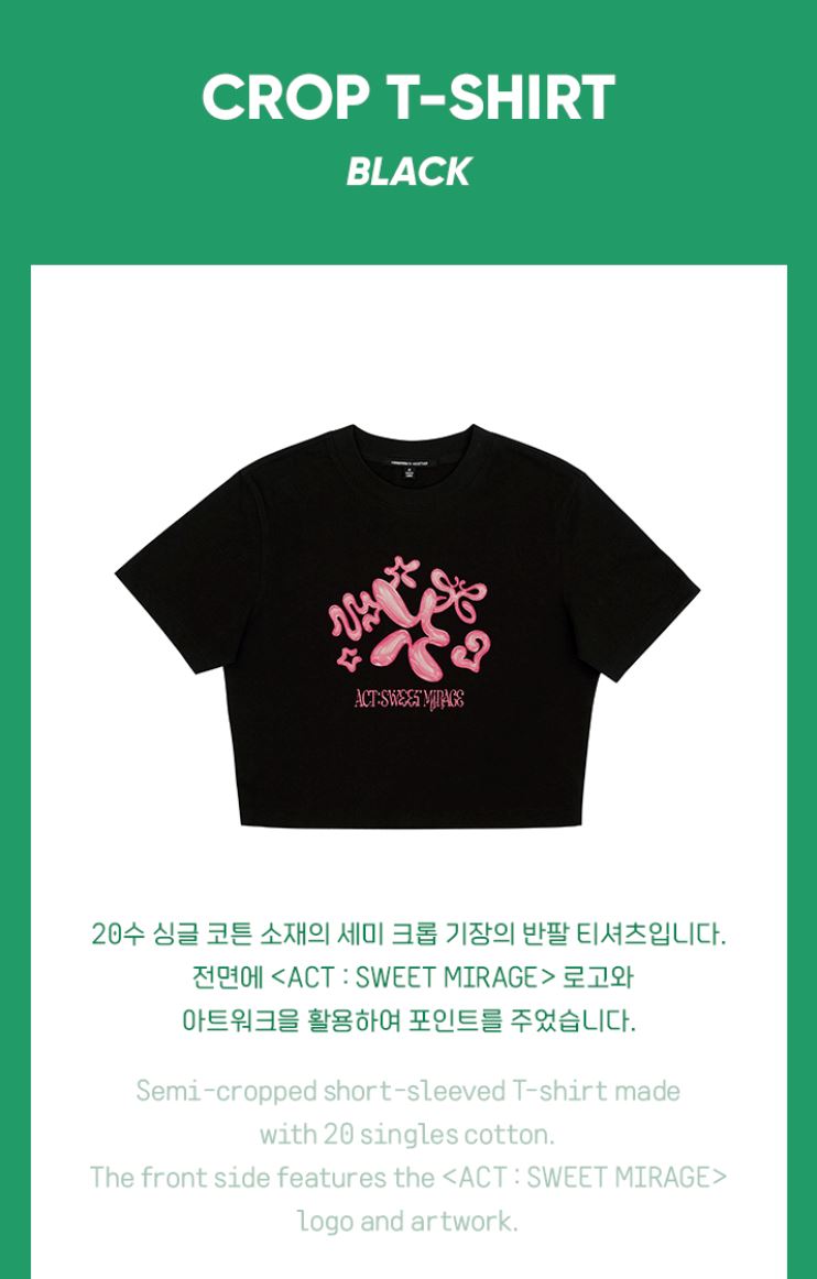 TXT - CROP T-SHIRT (ACT : SWEET MIRAGE) Nolae