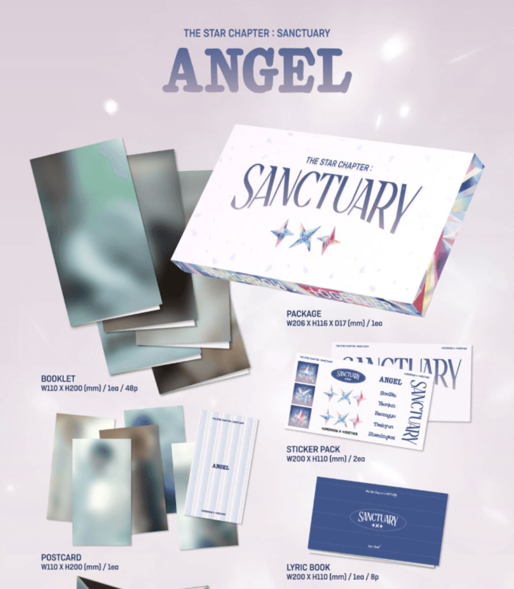 TXT - SANCTUARY (ANGEL VER.) SET + Apple Music Gift Nolae