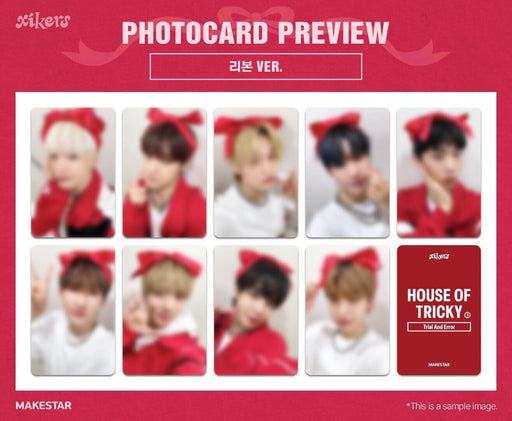 XIKERS - HOUSE OF TRICKY : TRIAL AND ERROR (3RD MINI ALBUM) + Makestar Ribbon Photocard Nolae