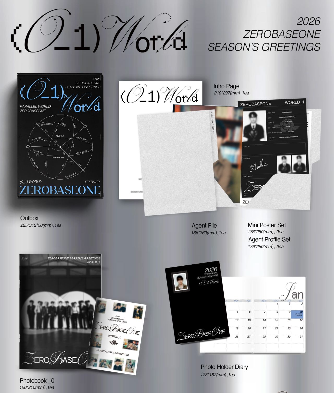 【新品未開封】オンソンウ SEASON'S GREETINGS ZB1 - 2026 SEASON'S GREETINGS ((0_1) WORLD)