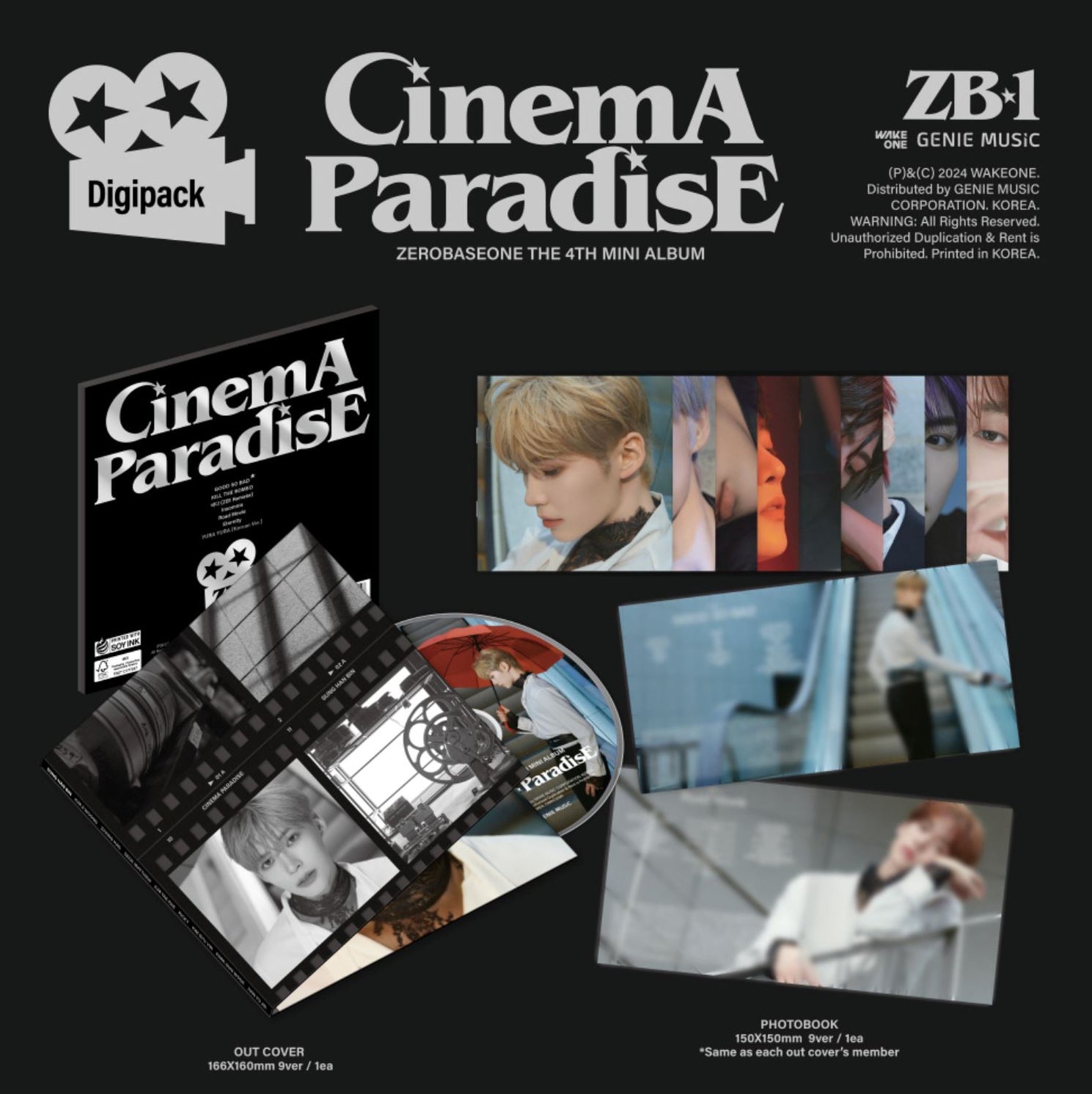 ZB1 - CINEMA PARADISE (THE 4TH MINI ALBUM) DIGIPACK VER. — Nolae