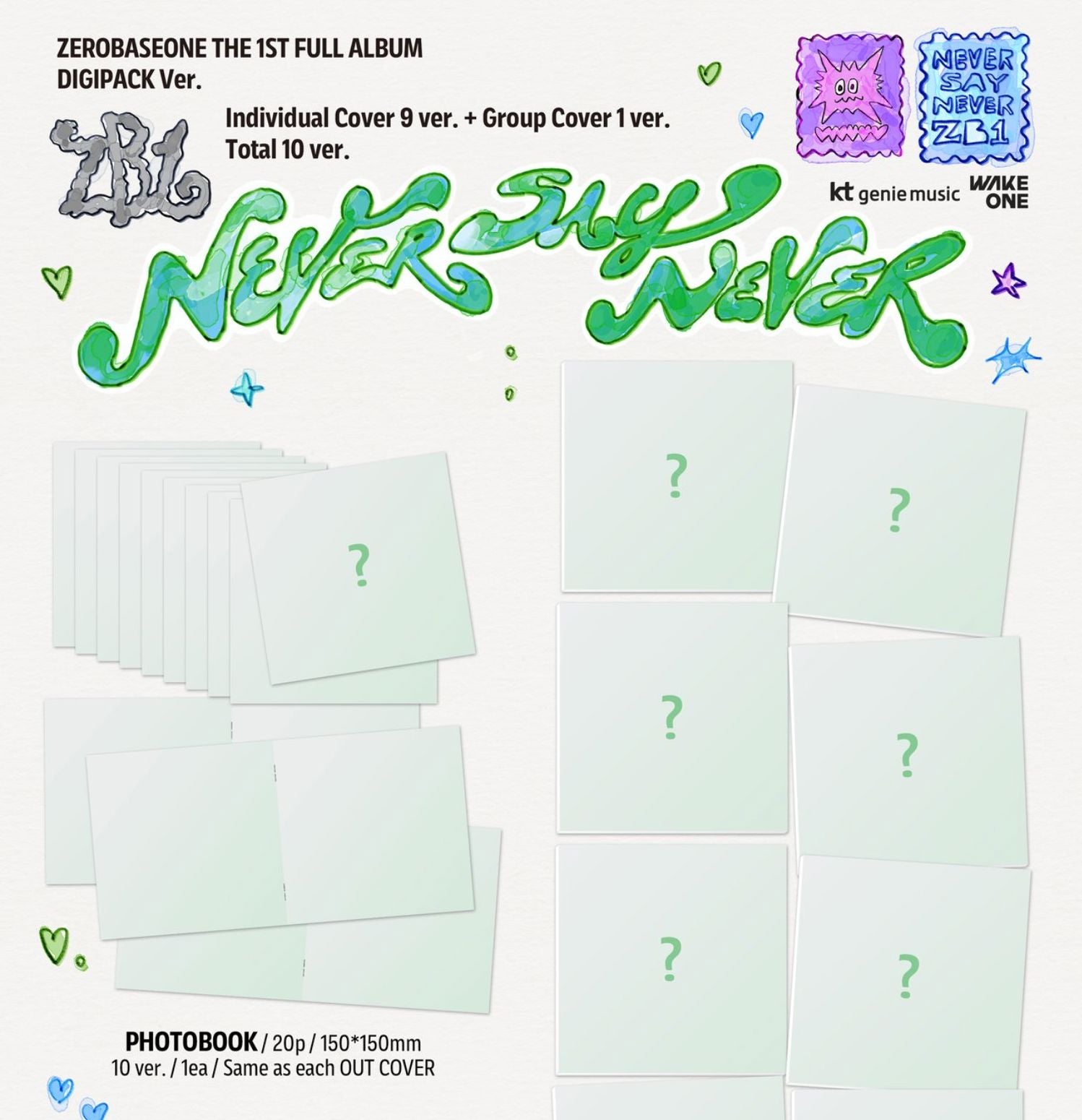 ZB1 - NEVER SAY NEVER (DIGIPACK VER.) Nolae