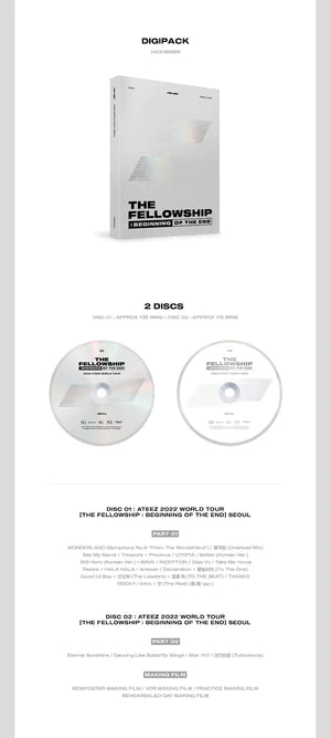 ATEEZ - THE FELLOWSHIP : BEGINNING OF THE END SEOUL [Blu-ray] Nolae Kpop