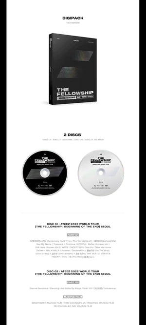 ATEEZ - THE FELLOWSHIP : BEGINNING OF THE END SEOUL [DVD] Nolae Kpop