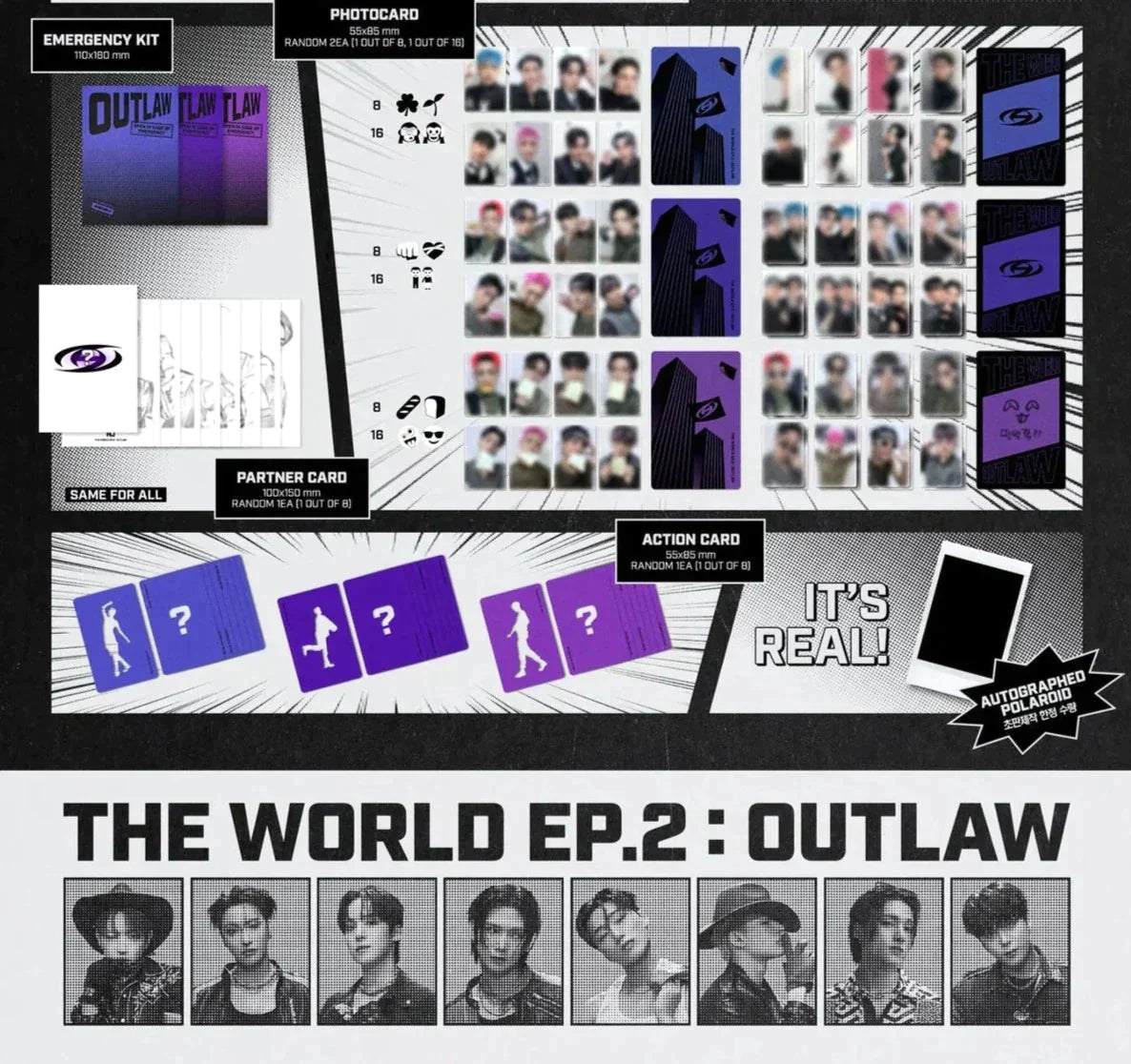 ATEEZ - THE WORLD EP.2 OUTLAW [LUCKY DRAW] Soundwave Nolae Kpop