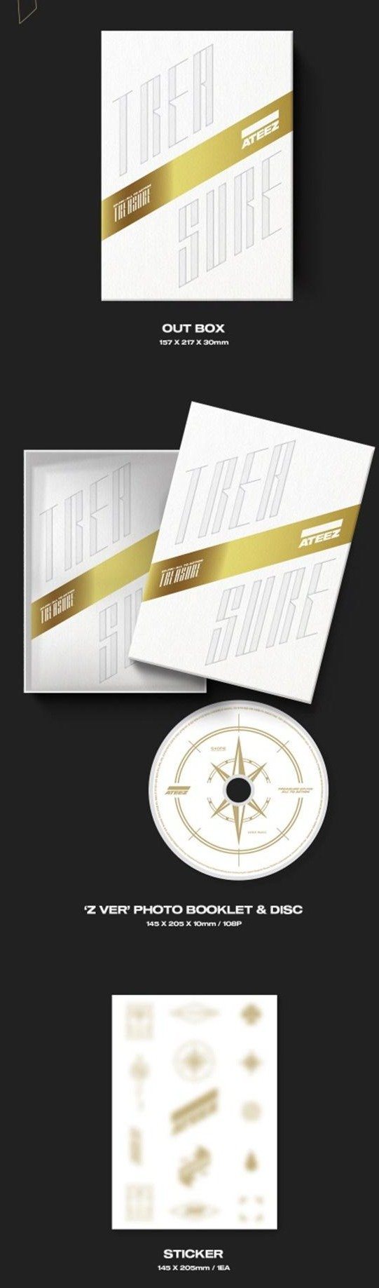 Ateez 1st top Album - Treasure Ep. Fin: All To Action Z Version