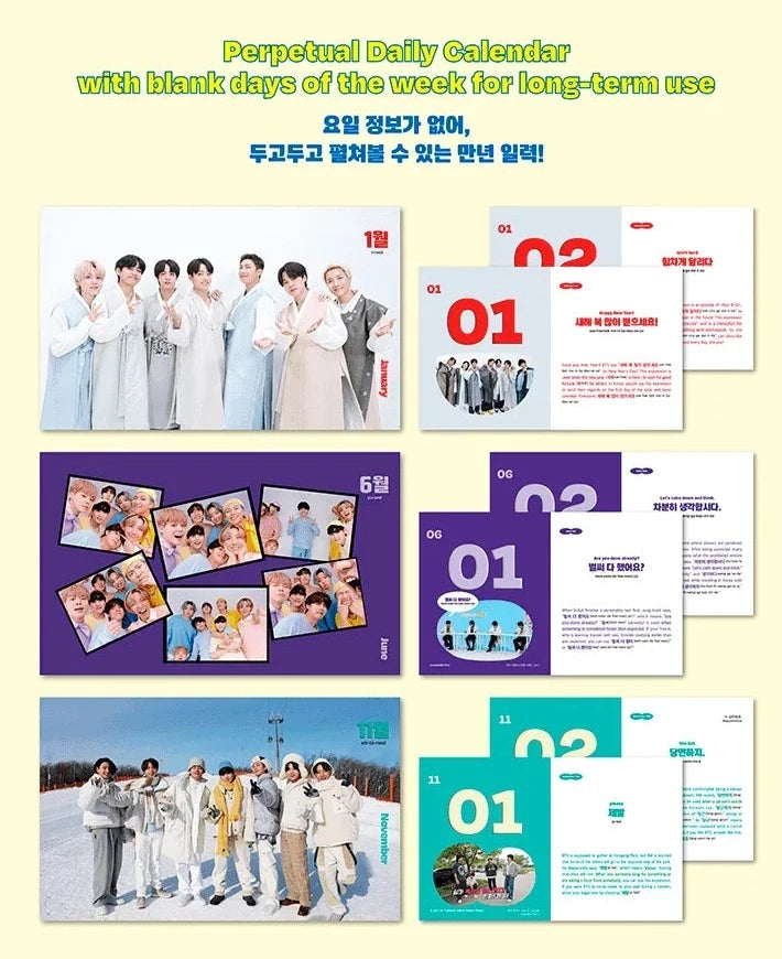 BTS - 365 BTS DAYS (KOREAN EXPRESSIONS CALENDAR) Nolae Kpop