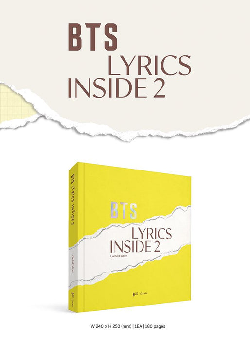 BTS - LYRICS INSIDE 2 (Global Edition) Nolae Kpop