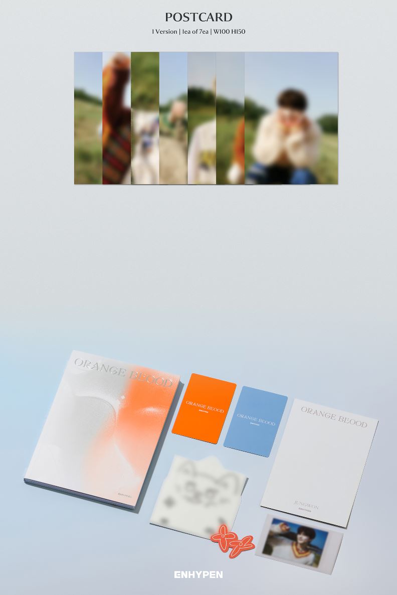 ENHYPEN - ORANGE BLOOD (5TH MINI ALBUM) ENGENE VER. + Weverse Gift Nolae Kpop