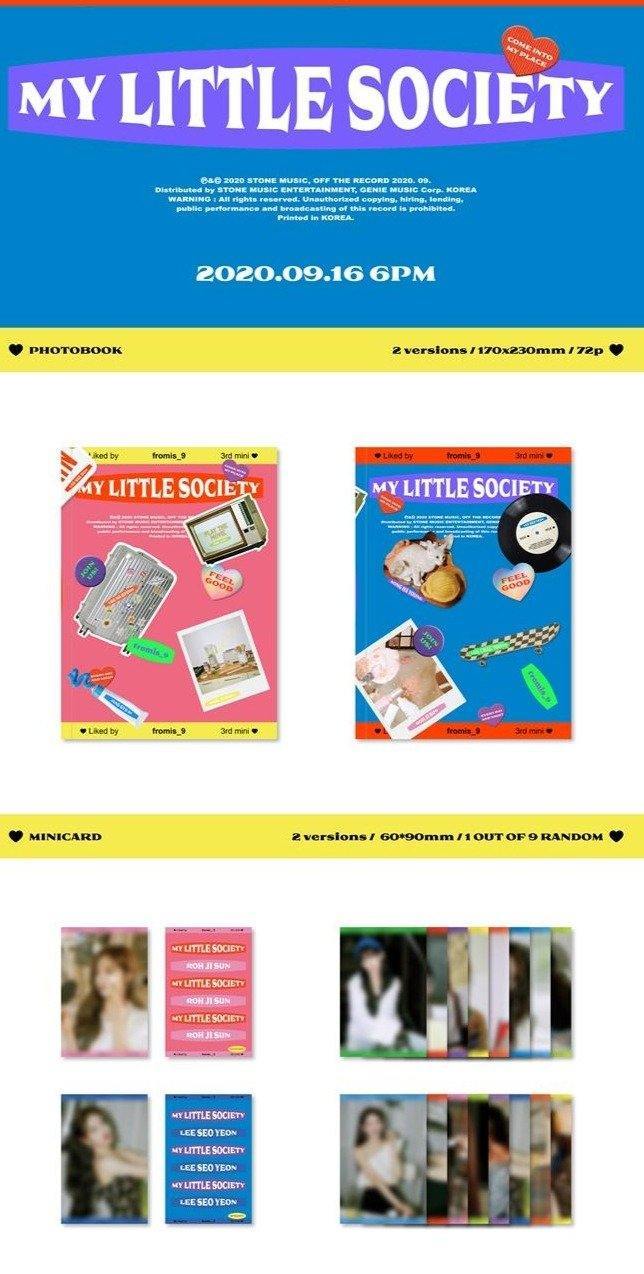 FROMIS_9 - 3rd Mini [MY LITTLE SOCIETY] (My Society & My Account Ver.) - FROMIS 9