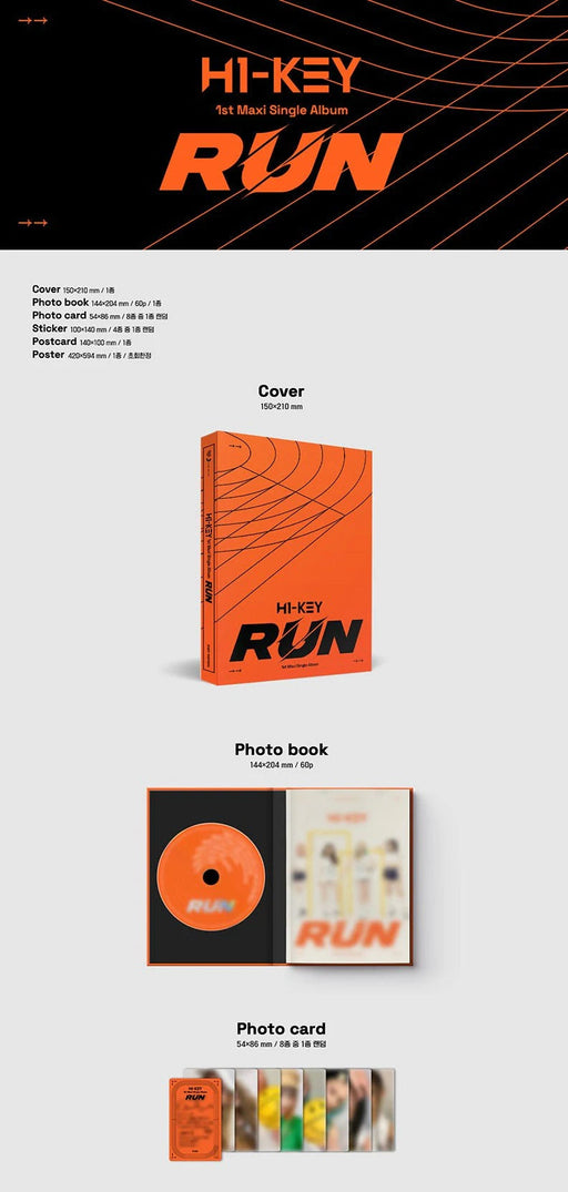 H1-KEY - 1st Maxi Single Album [RUN] Nolae Kpop