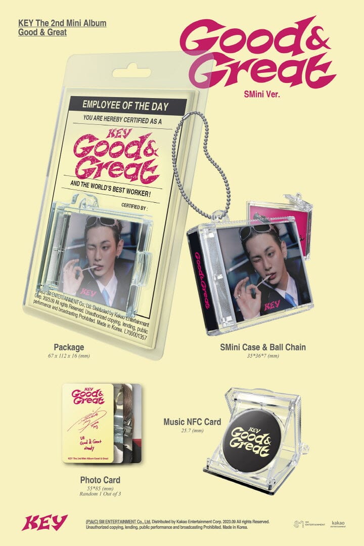 KEY (SHINee) - GOOD & GREAT (2ND MINI ALBUM) SMINI VER. Nolae Kpop