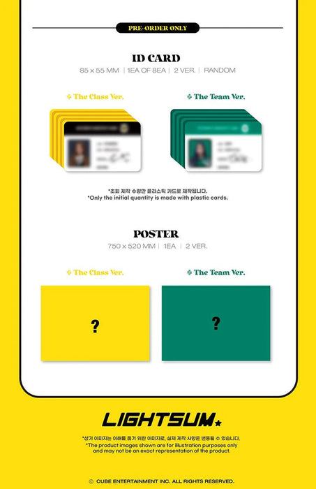 LIGHTSUM - 1ST MINI [Into The Light] Nolae Kpop