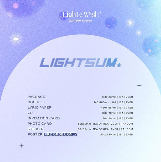Lightsum - Light A Wish (2nd Single Album) Nolae Kpop