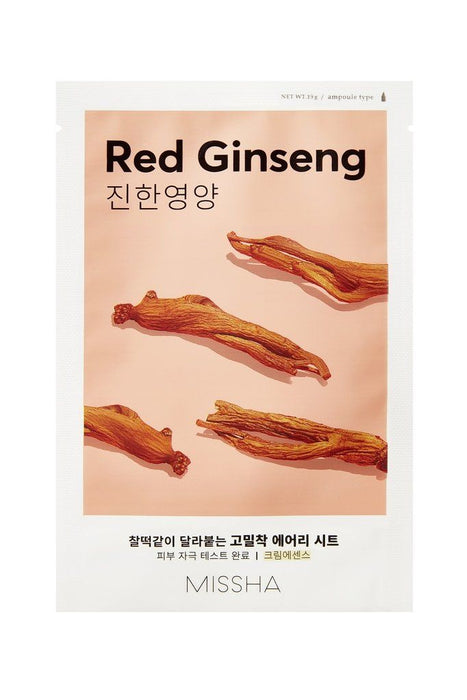 MISSHA Airy Fit Sheet Mask (Red Ginseng) Nolae Kpop