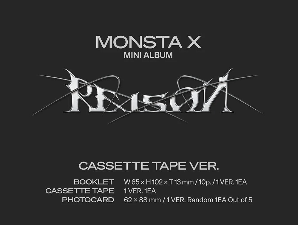 MONSTA X - REASON (KIT + CASSETTE VER.) Nolae Kpop