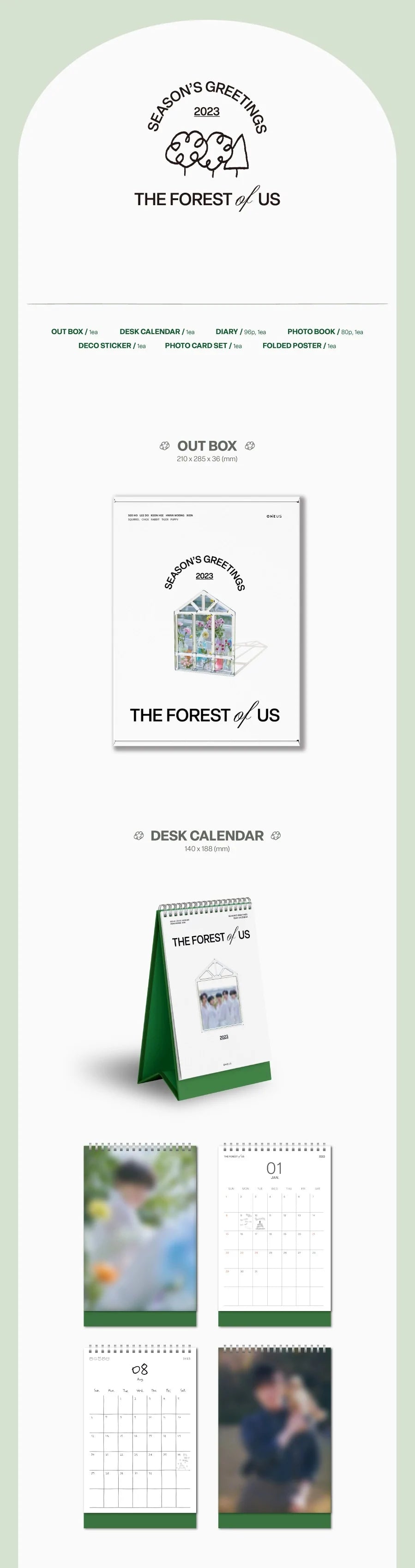 ONEUS - 2023 SEASON'S GREETINGS "The Forest Of Us" Nolae Kpop