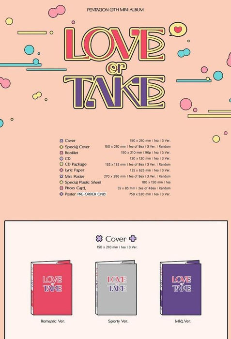 PENTAGON - [LOVE or TAKE] 11th Mini